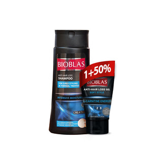 Bioblas Shampoo For Curly Styling Hair 360Ml + Bioblas Anti-Hair Loss Styling Soft gel ( Curly )  ( 1+50% )