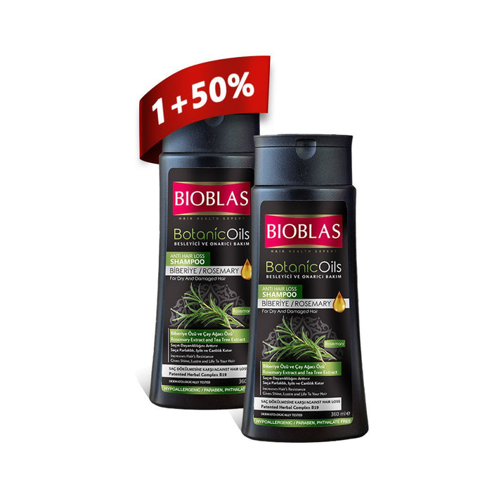 Bioblas Rosemary Anti-Hair Loss Shampoo 360 Ml ( 1+50% )
