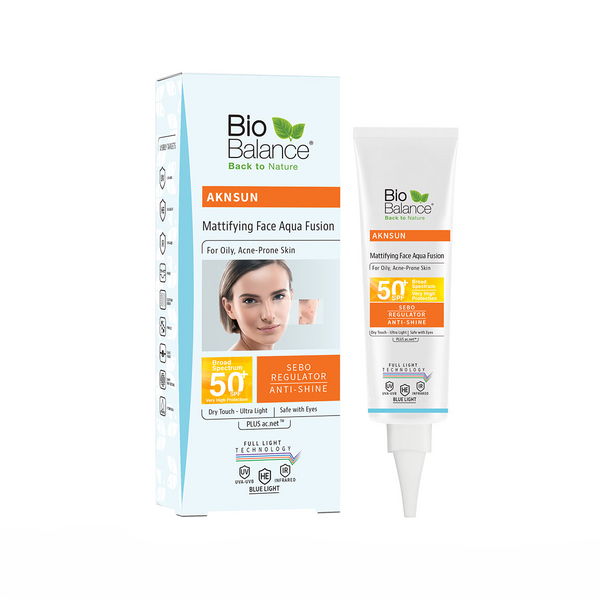 Biobalance Aknsun Mattifying Face Aqua Fusion Dry Touch SPF 50+ 40Ml