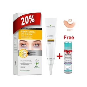 Biobalance Eye Brightening Light Cream 15 Ml + Nutrivam Micellar Water 35 Ml - Offer