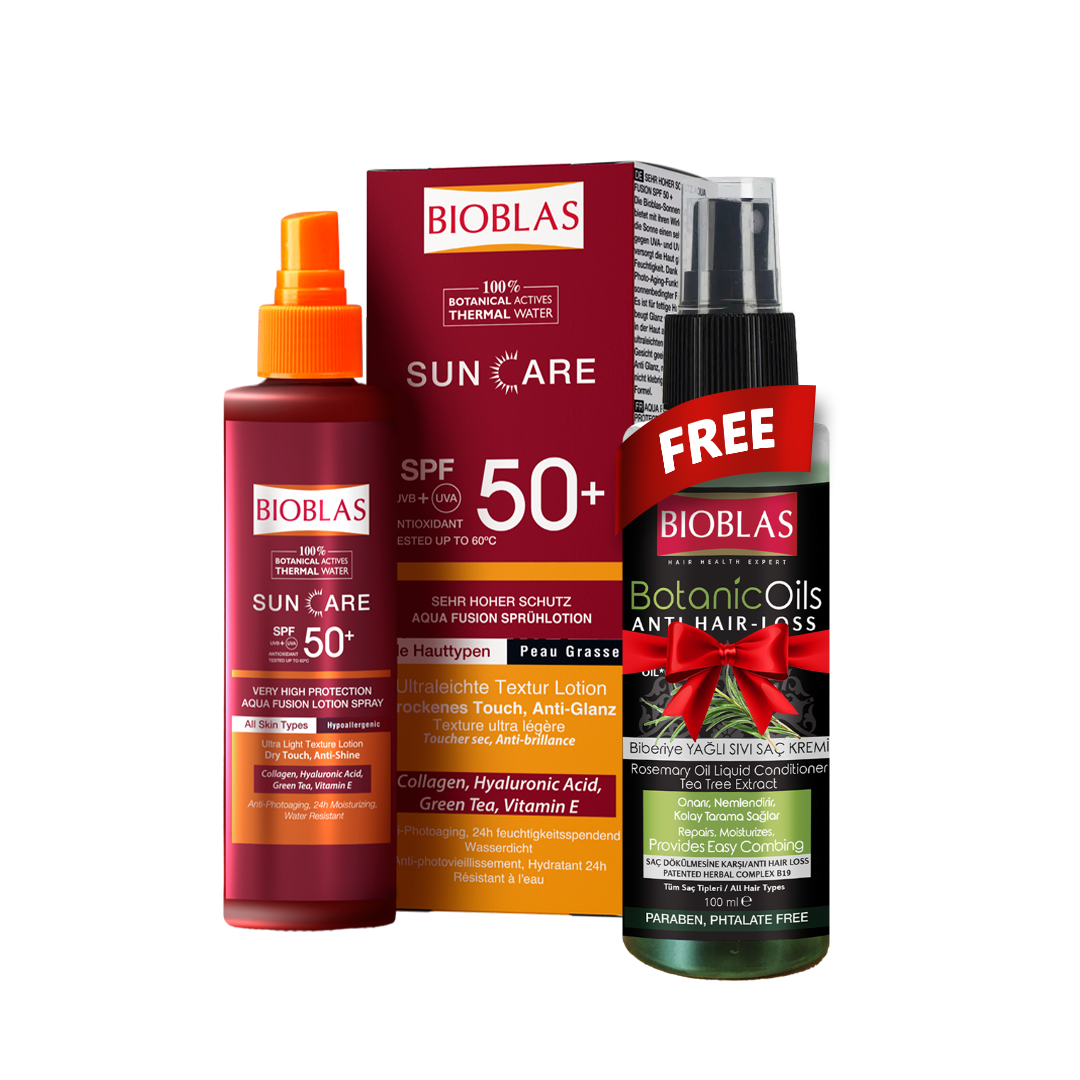 Bioblas Suncare Aqua Fusion Lotion Spray 75 Ml + Bioblas Rosemary Anti