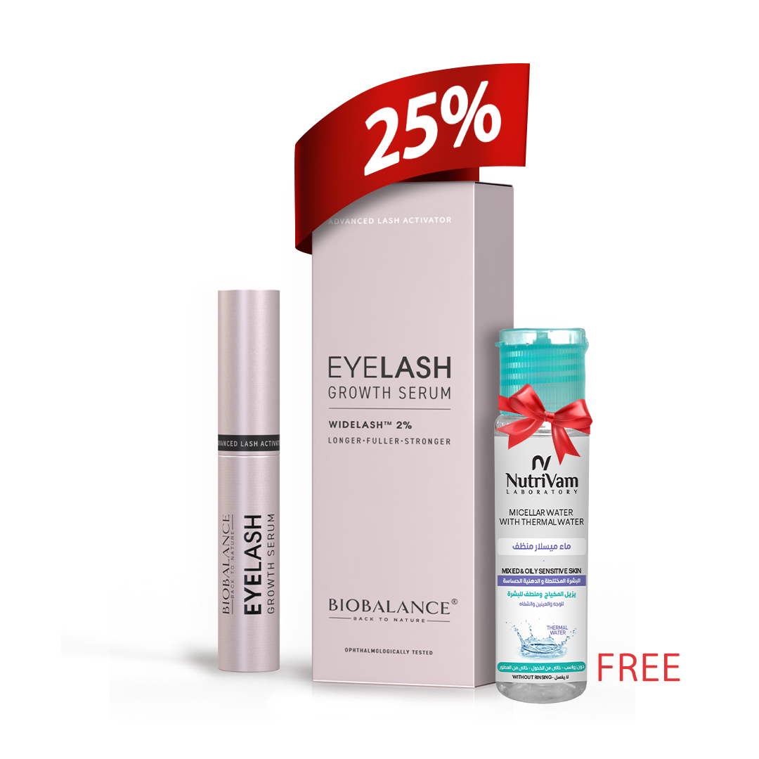 Biobalance Eyelash Serum 6 Ml + Nutrivam Micellar Water 35 Ml - Offer ...