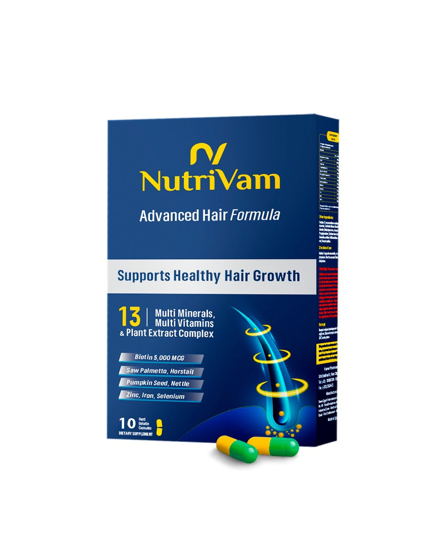 Nutrivam Advanced Hair Formula -10 Capsule