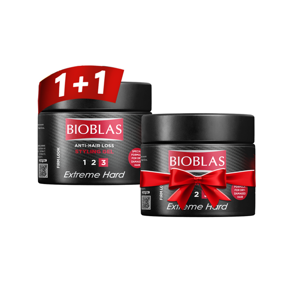Bioblas Anti-Hair Loss Gel Extreme Hard Firm Look 150Ml - Offer ( 1+1 )