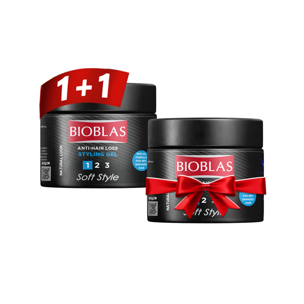 Bioblas Anti-Hair Loss Gel For Curly Hair 150 Ml (1+1)