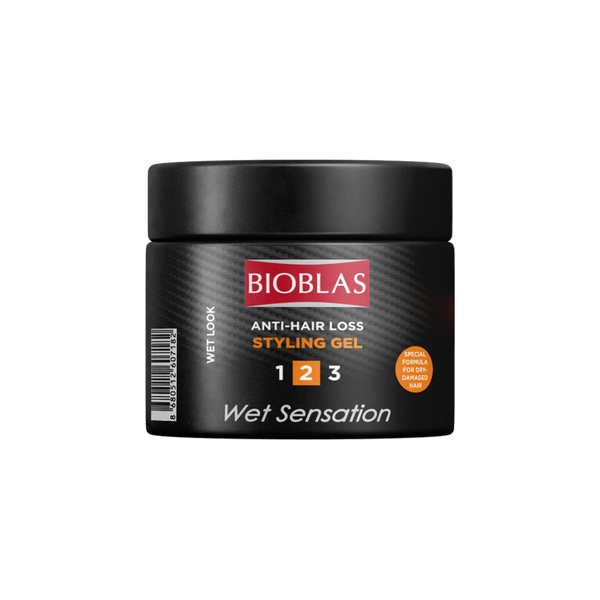 Bioblas Anti-Hair Loss Styling Gel Wet Sensation Wet Look 150 ML - Code : 7409