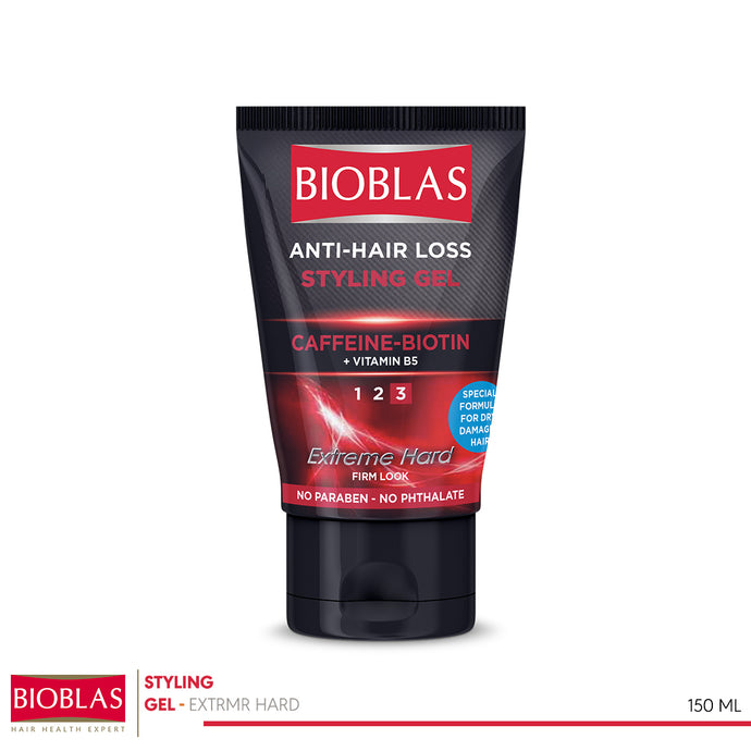 Bioblas anti-hair loss styling gel Extreme Hard, Firm look 150ml (code 7410)