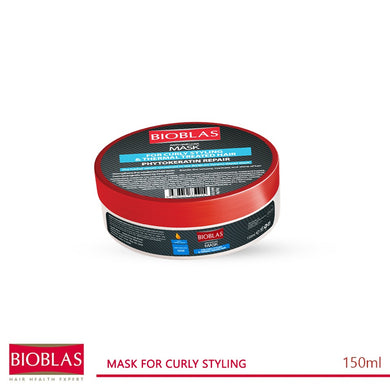 Bioblas Anti Hair Loss Mask for Curly styling & Thermal treated hair 150 ML 